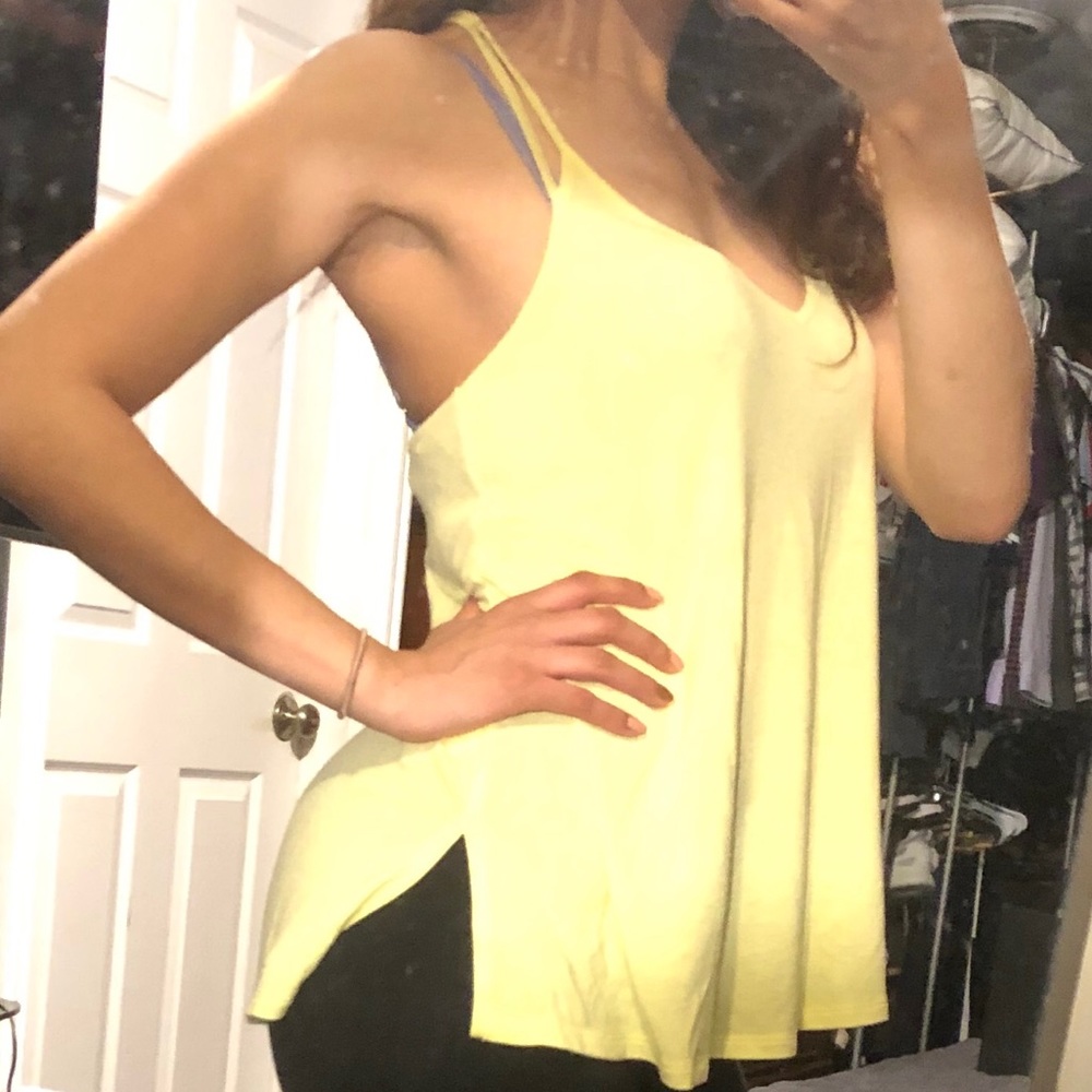 Express bright yellow top
